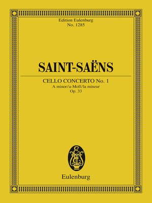 cover image of Cello Concerto No. 1 a minor